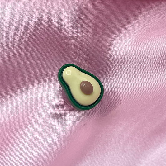 Avocado resin croc charm