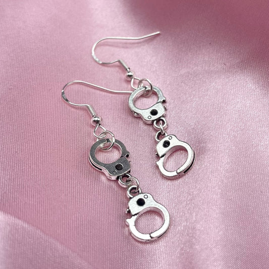 Sterling silver handcuff Earrings