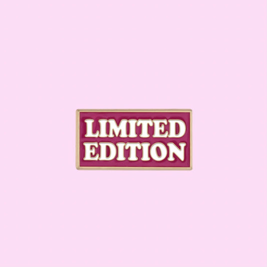 Limited edition enamel pin