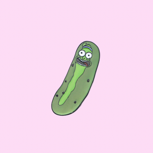 pickle rick enamel pin