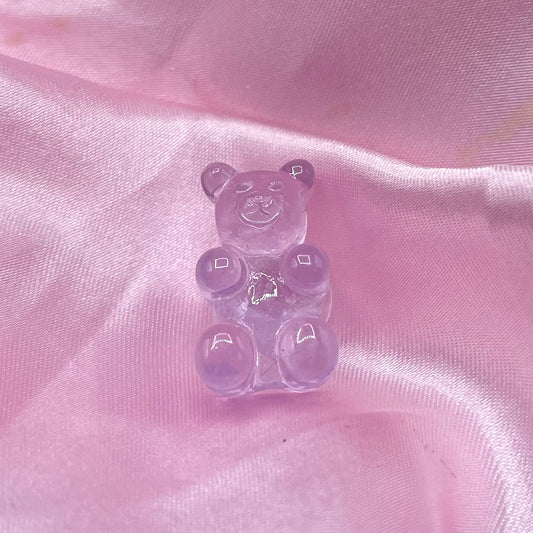 Lilac big gummy bear resin croc charm