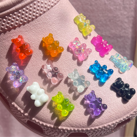 Gummy bear resin croc charm