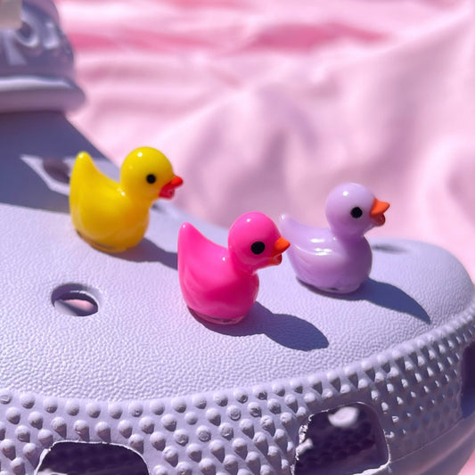 Duck resin croc charms