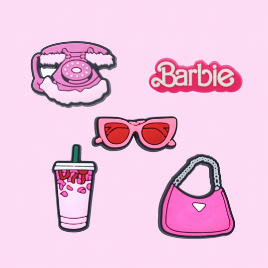 y2k pink aesthetic phone bag  barbie croc charm