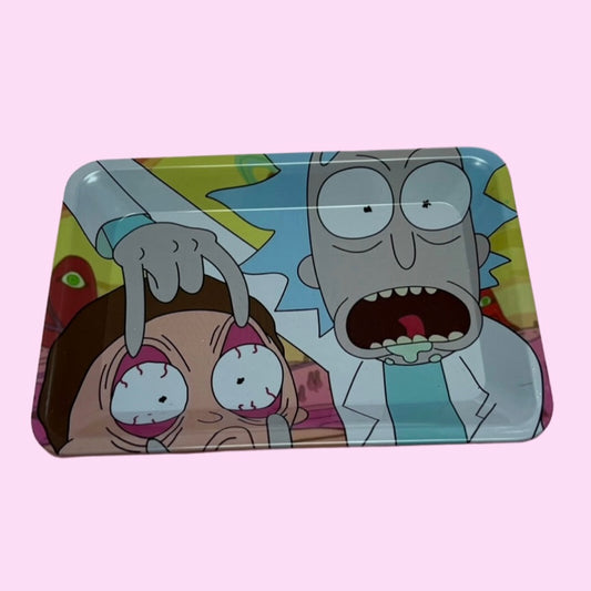 Rick n M0rty Metal Rolling Tray