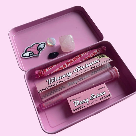 Pink Girly Angel Energy Stoner Bundle | Tin | Gift