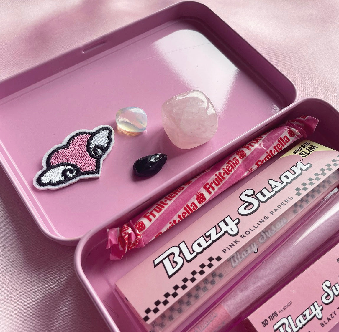 Pink Girly Angel Energy Stoner Bundle | Tin | Gift